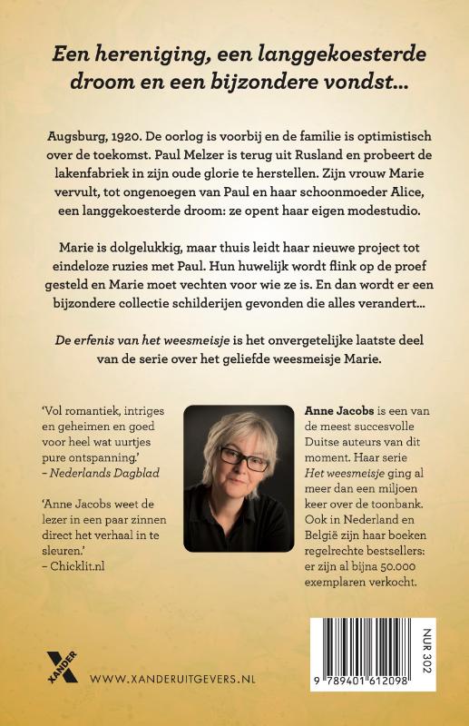 De erfenis van het weesmeisje / Het weesmeisje achterkant