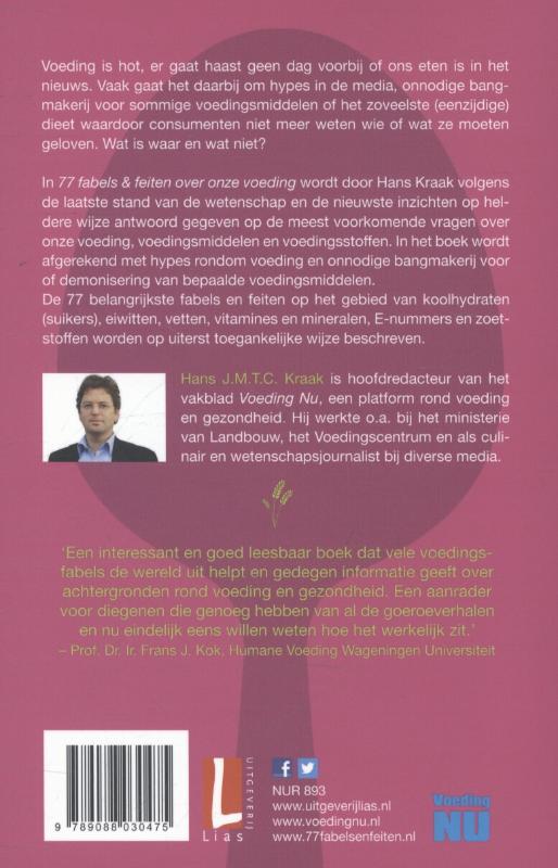 77 Fabels en feiten over onze voeding achterkant