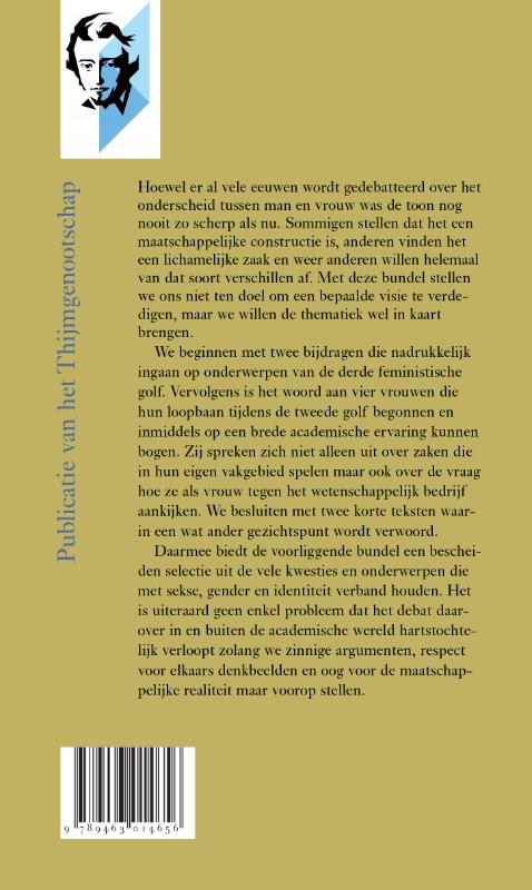 Sekse, gender en identiteit / Annalen van het Thijmgenootschap / 111/1 achterkant