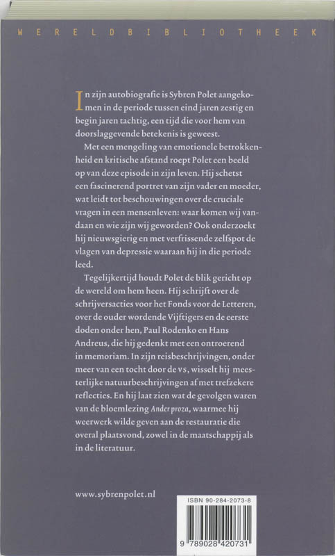 Een geschreven leven 2 achterkant