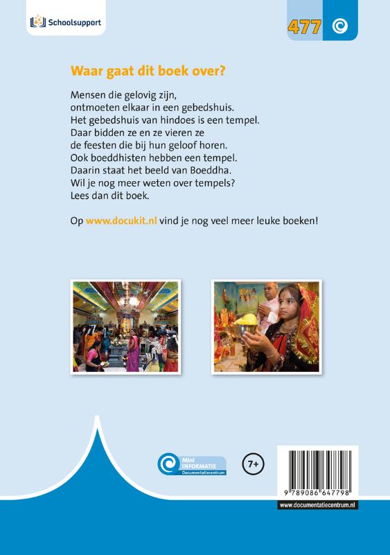 De tempel / Mini Informatie / 477 achterkant