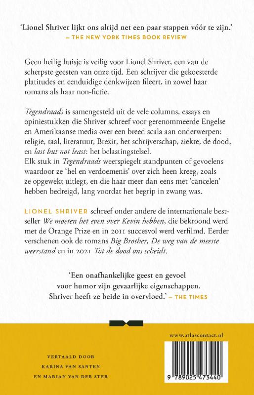 Tegendraads achterkant