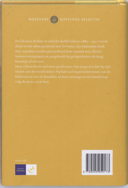 De Mooiste Wijze Teksten Van Kahlil Gibran achterkant