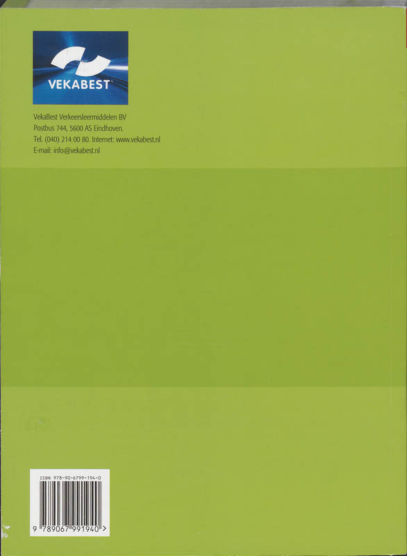 Motor rijbewijs A verkeersregels achterkant