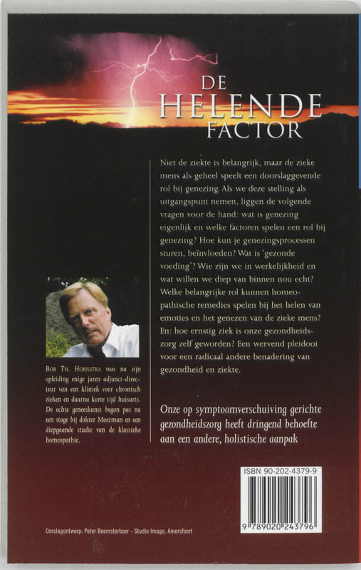 De helende factor - B.Th. Hornstra achterkant