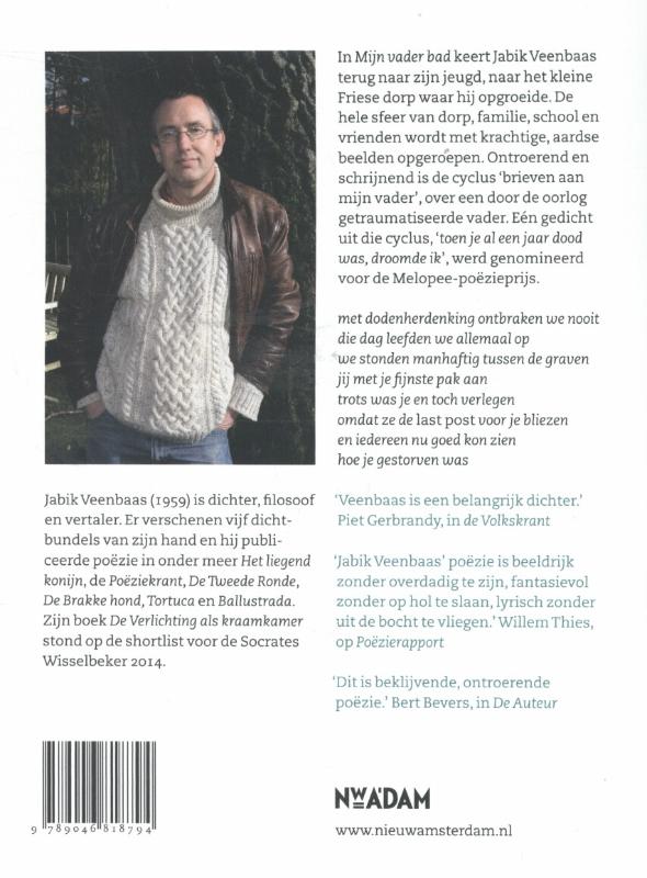 Mijn vader bad achterkant