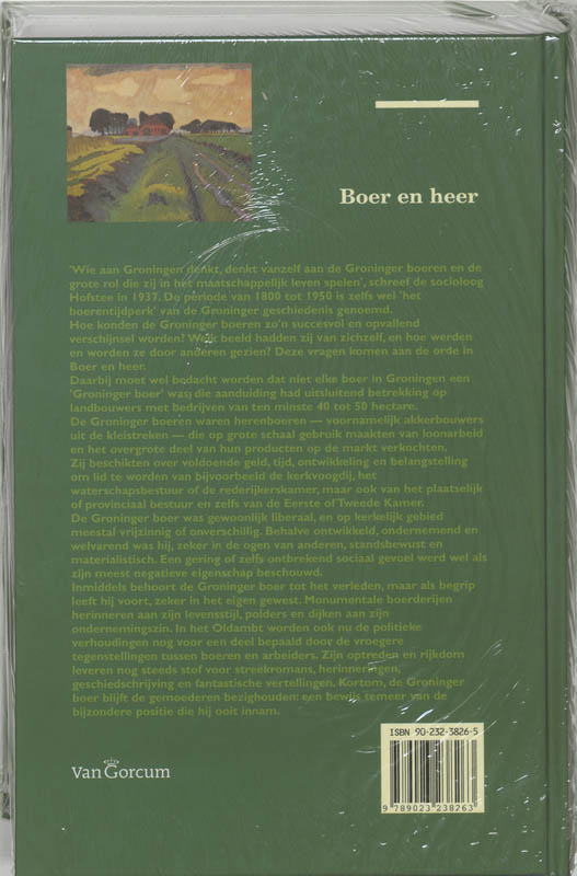 Groninger historische reeks 23 - Boer en heer achterkant