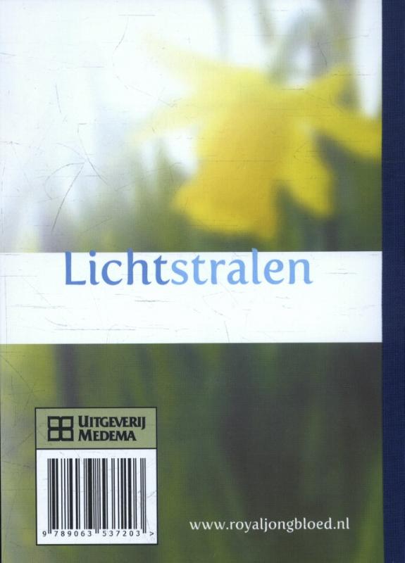 Lichtstralen uit het woord 2017 achterkant