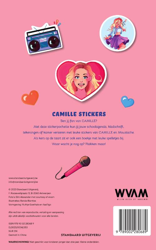 Camille stickers / CAMILLE / 1 achterkant