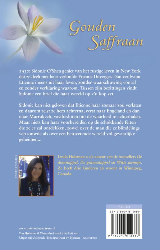 Gouden saffraan achterkant