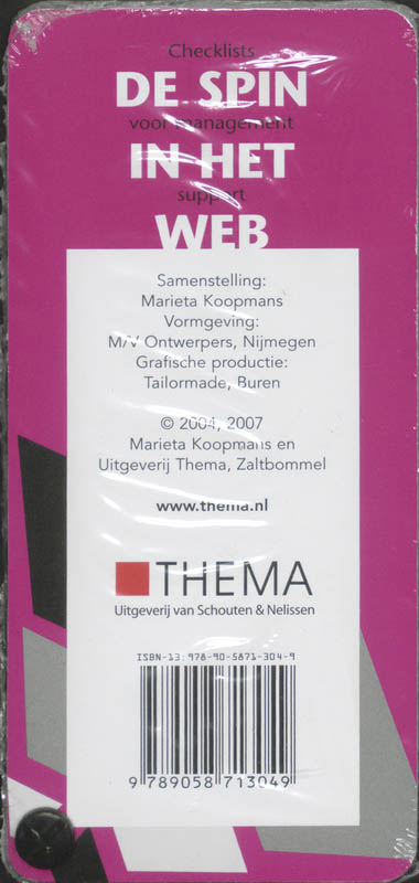 De spin in het web achterkant