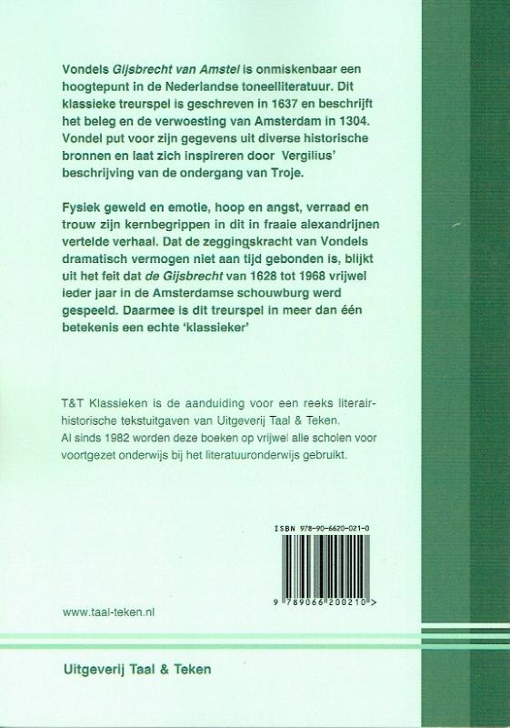 T&T Klassieken  -   Gijsbrecht van Amstel achterkant