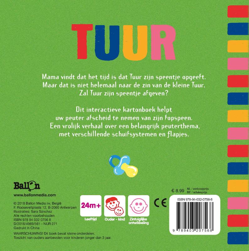 Tuur wil zijn speentje / Tuur / 0 achterkant