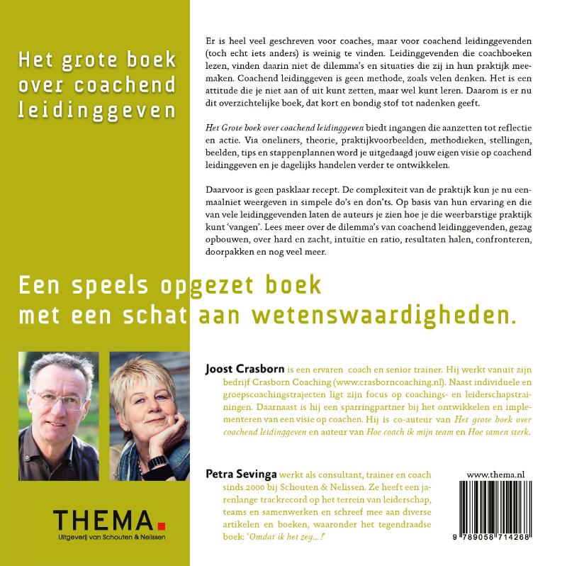 Het grote boek over coachend leidinggeven achterkant