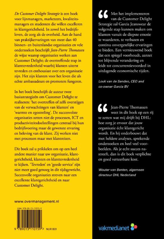 De customer delight strategie achterkant