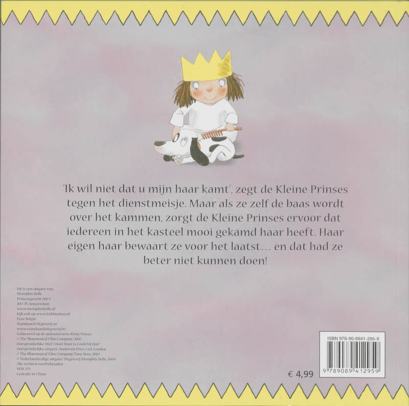 Kleine Prinses / Ik Wil Mijn Haar Niet Kammen! achterkant