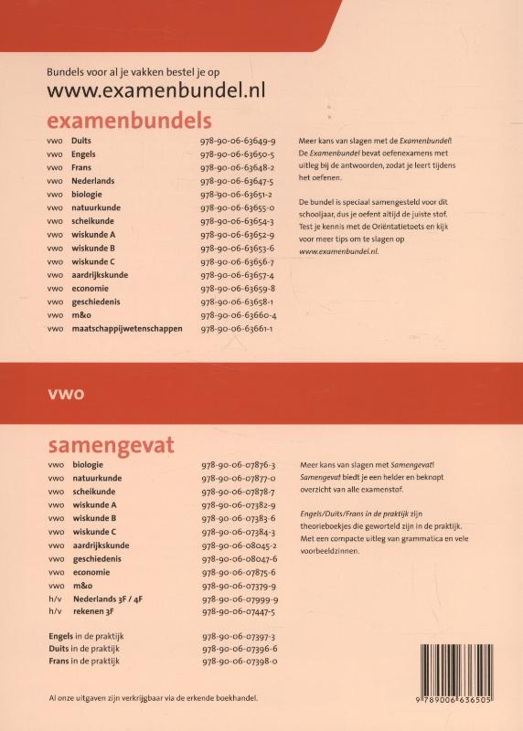 Examenbundel 2015/2016 vwo Engels achterkant