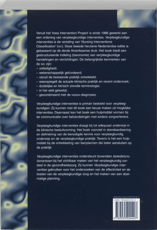 Verpleegkundige interventies achterkant