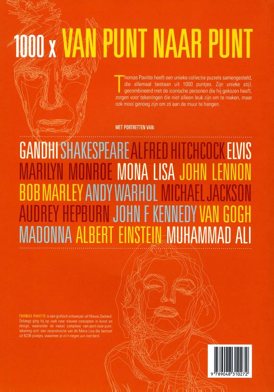 1000x Van punt naar punt achterkant