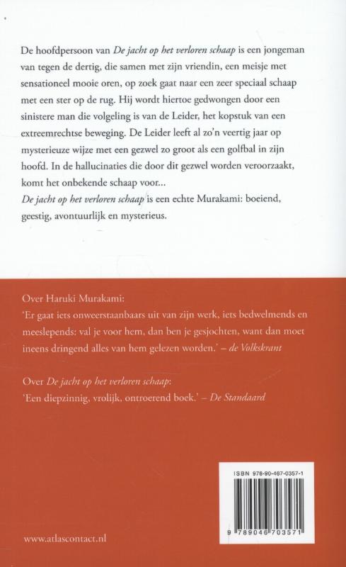 De jacht op het verloren schaap achterkant