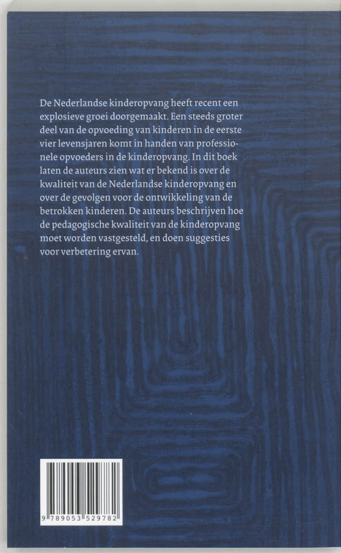 De kwaliteit van de Nederlandse kinderopvang achterkant
