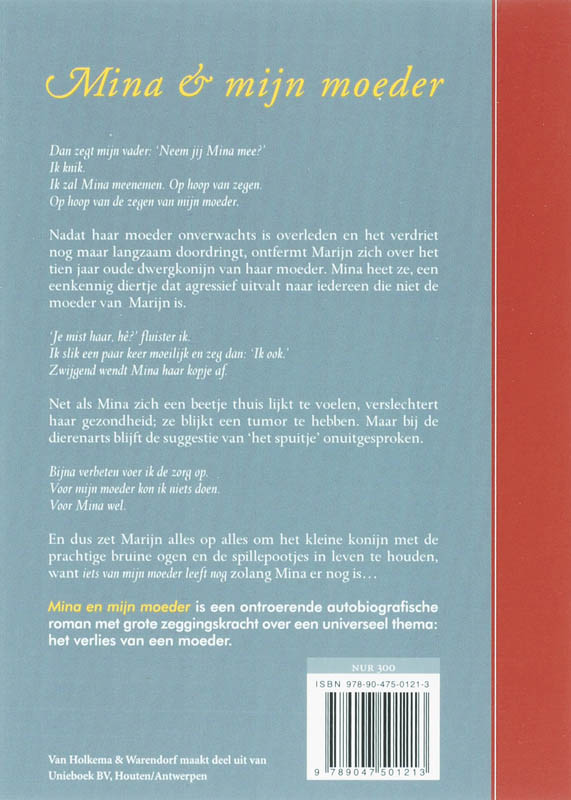 Mina En Mijn Moeder achterkant