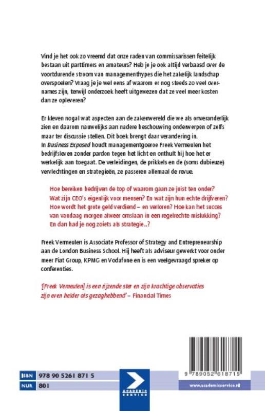 Business Exposed achterkant