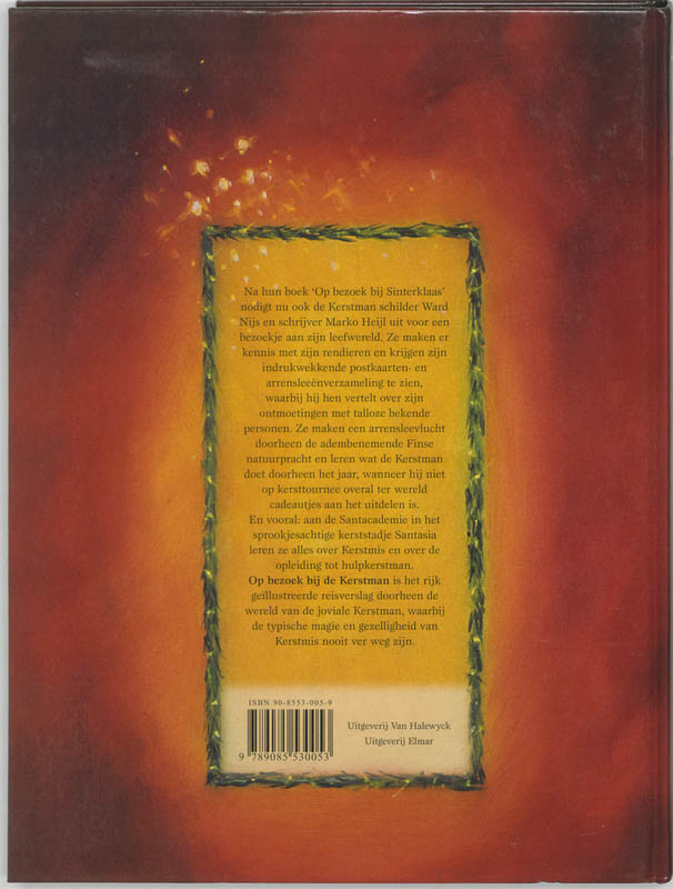 Op Bezoek Bij De Kerstman achterkant