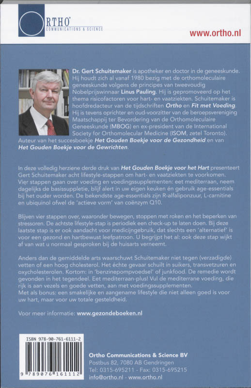 Het gouden boekje voor het hart / Ortho Dossier achterkant