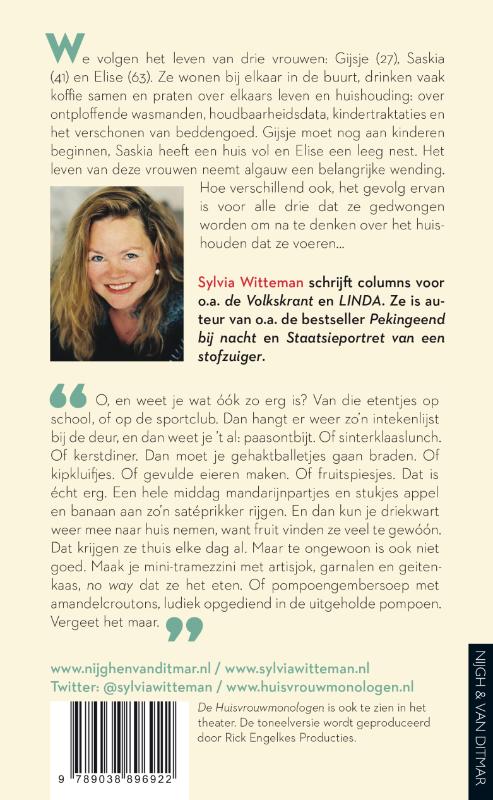 De huisvrouwmonologen achterkant