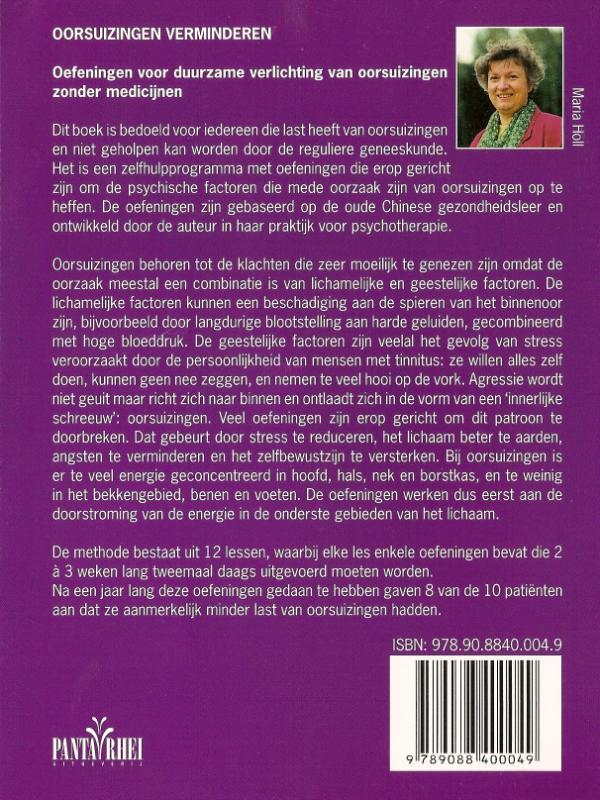 Oorsuizingen verminderen achterkant