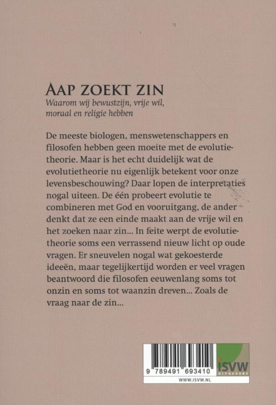 Aap zoekt zin achterkant