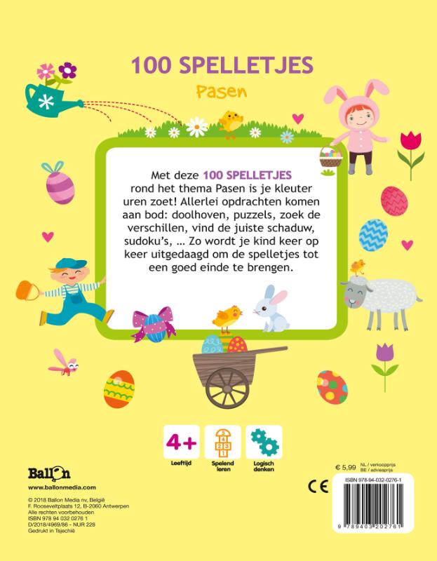100 spelletjes - Pasen achterkant