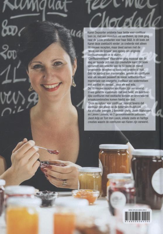 Onze receptuur voor confituur achterkant