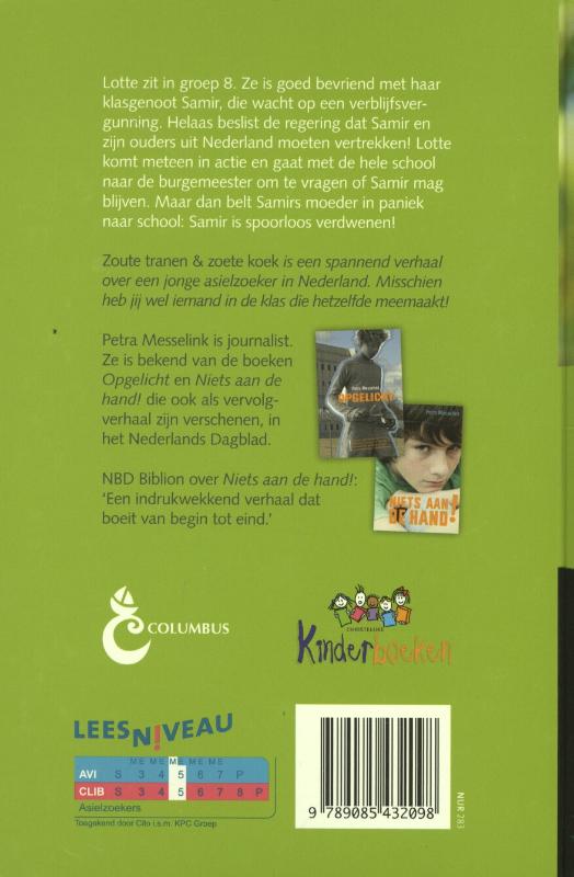 Zoute tranen en zoete koek achterkant