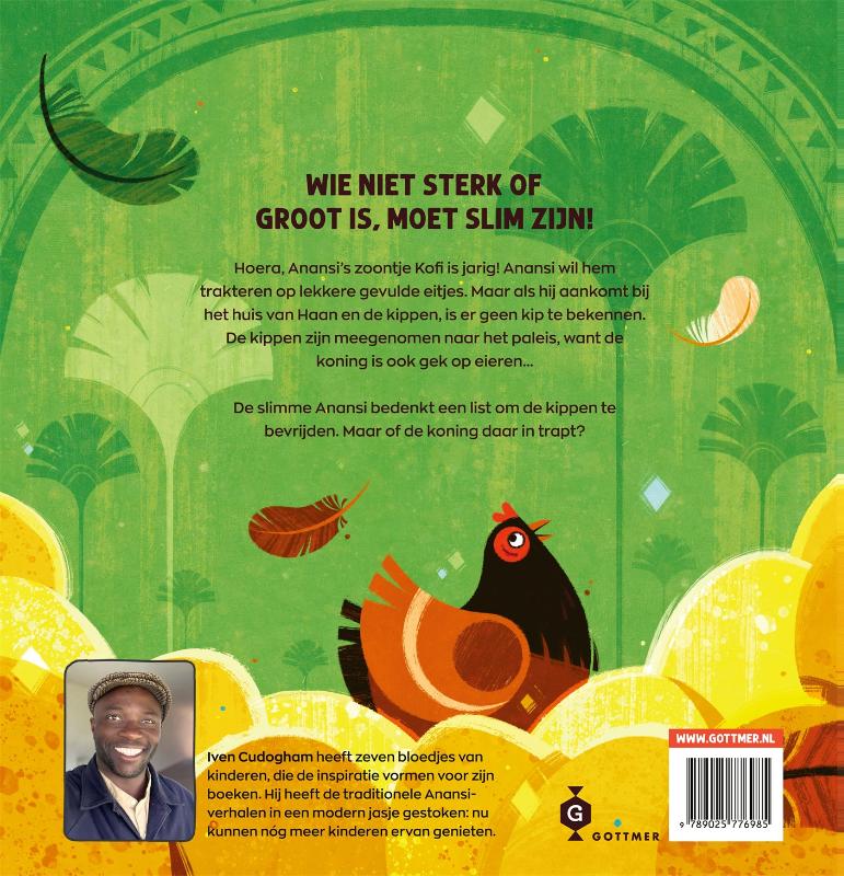 Anansi de spin en de eieren voor de koning / Anansi de spin achterkant