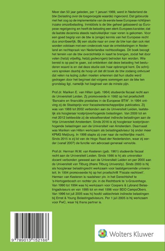 Omzetbelasting achterkant