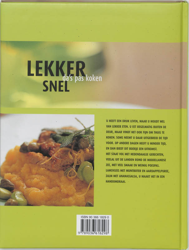 Lekker snel / druk Heruitgave achterkant