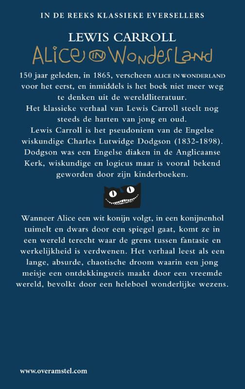 Alice in Wonderland achterkant