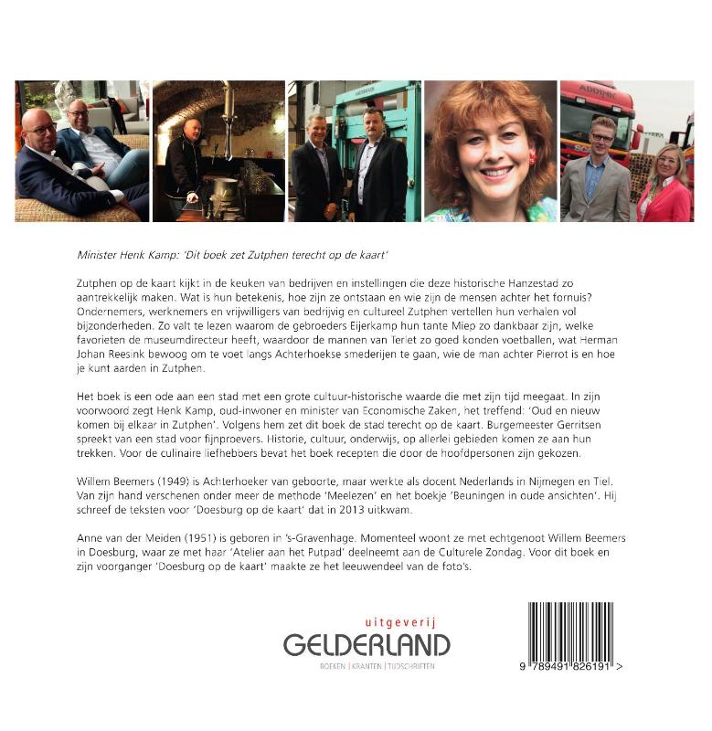 Zutphen op de kaart achterkant