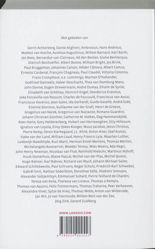 Groot gebedenboek achterkant