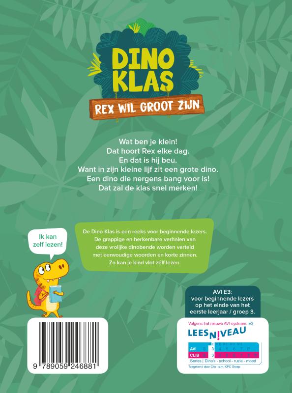 Rex wil groot zijn achterkant