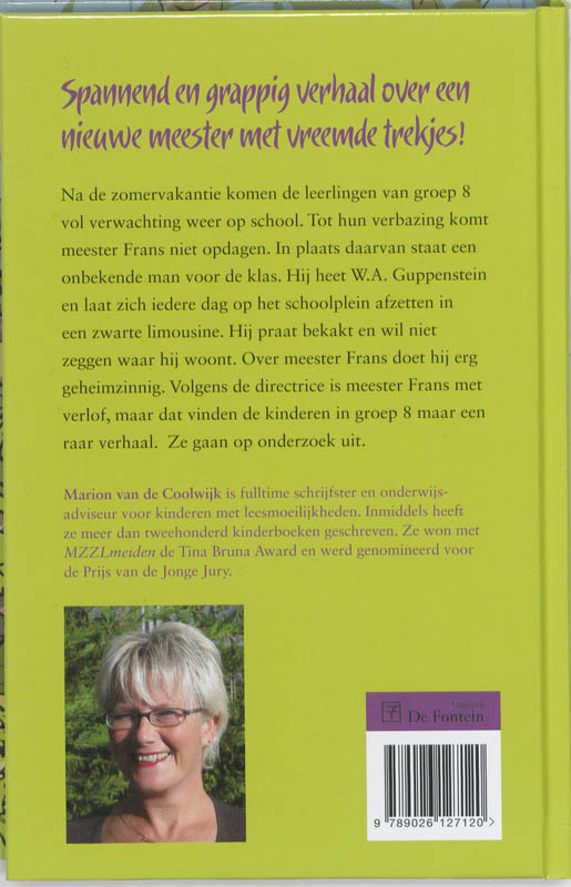 Meester Ontvoerd! achterkant