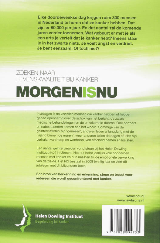 Morgen Is Nu achterkant