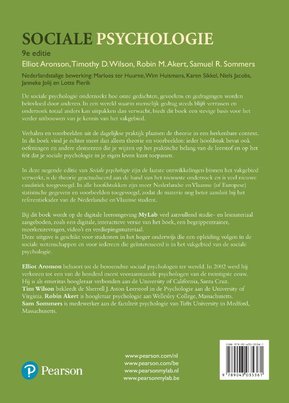 Sociale psychologie achterkant