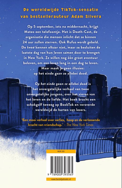 Op het einde gaan ze allebei dood / Death-Cast / 1 achterkant