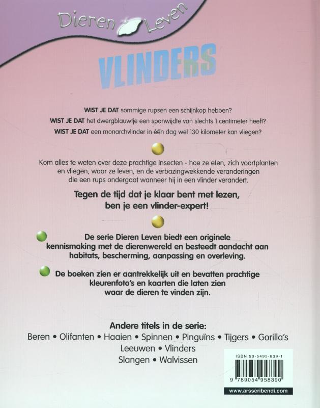 Vlinders / Dierenleven achterkant