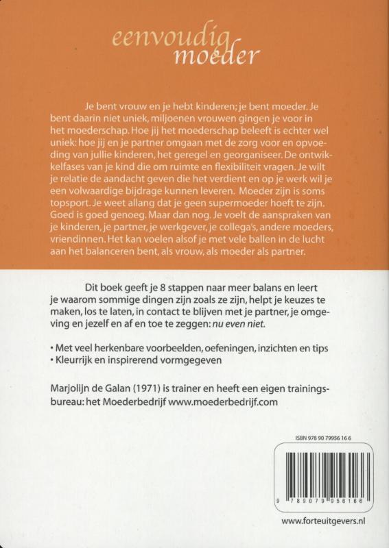 Eenvoudig Moeder achterkant