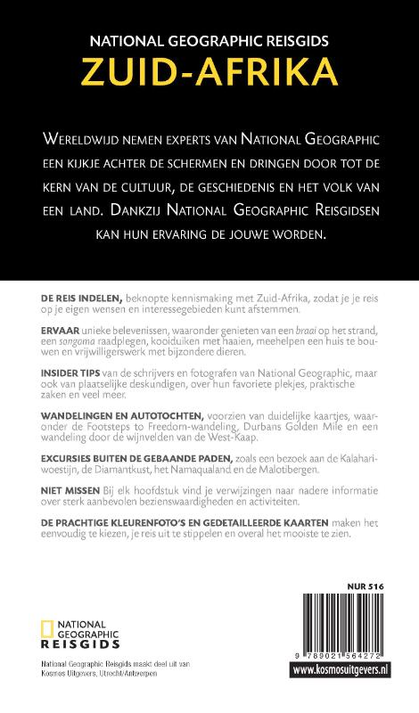 Zuid-Afrika / National Geographic Reisgids achterkant