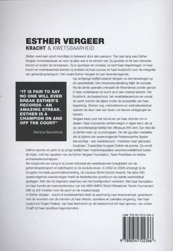 Esther Vergeer achterkant